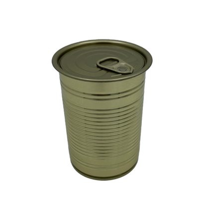 73/70x110-425 ml konzervové plechovky so šedozlatým trhacím viečkom