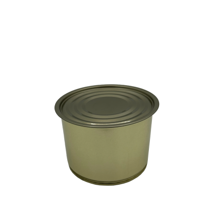 99/96x74-510 ml konzervová plechovka so šedozlatým obyčajným viečkom